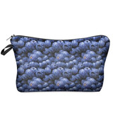 DAOXI 3D Pineapple Printing Cosmetic Bags with Zipper Makeup Organizer Necessaries for Women Travelling