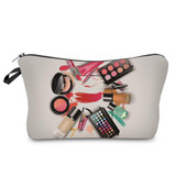 DAOXI 3D Printing Cosmetic Bags Circle Makeup Pattern Necessaries Storage Women Toiletries YY10178