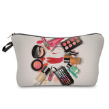 DAOXI 3D Printing Cosmetic Bags Circle Makeup Pattern Necessaries Storage Women Toiletries YY10178