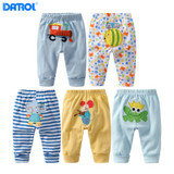 DANROL baby boy girls cotton PP pants kids trousers 5 pieces/lot kids soft cartoon trousers leggings