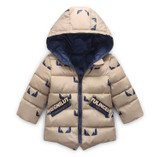 DANMOKE Fashion Patchwork Boys Jacket Outwear Warm hooded Winter jackets for boy Girls coat Children Winter Clothing Boys Coat