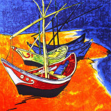 DANKEYISI Van Gogh Oil Painting Real Silk Scarf Square 90*90cm Big Fashion Women Scarf Luxury Brand Designer Scarves Female Wrap