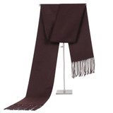 DANKEYISI Long Winter Men Scarf Men Bandana Warm Solid Color Scarf Luxury Brand Tassel Wraps Foulard Scarf Male 2017