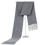 DANKEYISI Long Winter Men Scarf Men Bandana Warm Solid Color Scarf Luxury Brand Tassel Wraps Foulard Scarf Male 2017