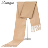 DANKEYISI Long Winter Men Scarf Men Bandana Warm Solid Color Scarf Luxury Brand Tassel Wraps Foulard Scarf Male 2017