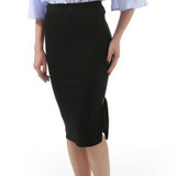 Danjeaner Women Knitted Elastic High Waist Pencil Skirts Fashion Vintage Split Bodycon Knee-length Midi Skirts Saia Femininas Danjeaner Women Knitted Elastic High Waist Pencil Skirts Fashion Vintage Split Bodycon Knee-length Midi Skirts Saia Femininas