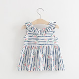Kids Baby Dress 2017 cute baby girls Birthday Dress Casual Ruffles Watermelon printing Baby Girl Clothes Princess Tutu Dresses