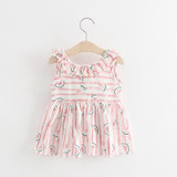 Kids Baby Dress 2017 cute baby girls Birthday Dress Casual Ruffles Watermelon printing Baby Girl Clothes Princess Tutu Dresses