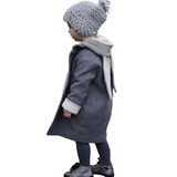 Kids Baby Cute Rabbit Ears Hooded Coat Girls Boys Winter Warm Jacket Outerwear