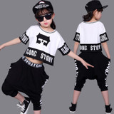 Kid's Streetwear Fashion Set Suits Summer Children Clothing Hip Hop Dance Sets Costume Lucky Child Girls Clothing Tracksuits Boy