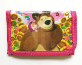 kid girls boys cute coin Purses cartoon masha and the bear little wallets bag