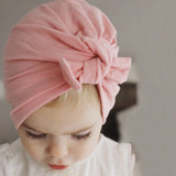 Kid Boy Girl Indian Style Stretchy Solid Turban Hat Hair Head Wrap Cap HATYS0048