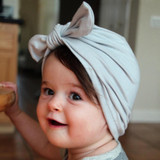 Kid Boy Girl Indian Style Stretchy Solid Turban Hat Hair Head Wrap Cap HATYS0048