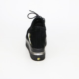 Kickway women height increasing platform shoes mujer kid suede genuine women shoes round toe lace up party shoes for ladies 42