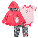 Baby Girl Clothes Set Coat Bodysuit Pants Children Cloth Suit Newborn Baby Boy Girls Clothing roupas bebes meninos kids clothes
