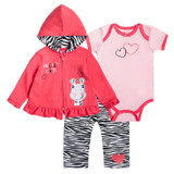 Baby Girl Clothes Set Coat Bodysuit Pants Children Cloth Suit Newborn Baby Boy Girls Clothing roupas bebes meninos kids clothes