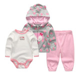 Baby Girl Clothes Set Coat Bodysuit Pants Children Cloth Suit Newborn Baby Boy Girls Clothing roupas bebes meninos kids clothes