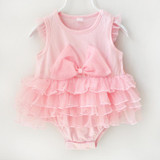 Baby Girl Clothes Girls Lace Romper Dress Big Bow Tutu Dress For Girls Cotton Newborn Dresses Princess Toddler Girl Clothing