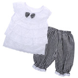 Baby girl clothes children clothing set Sleeveless Casual 2pc vest + pants kids clothes girls costume kids tracksuit outfits