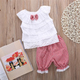 Baby girl clothes children clothing set Sleeveless Casual 2pc vest + pants kids clothes girls costume kids tracksuit outfits