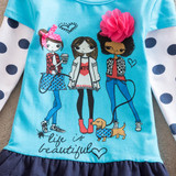 Baby Girl Clothes Children Dress Spring/Autumn Dress Baby Clothes Flower Girl Dresses Girls Clothes Cotton Clothes Kids LH6495