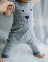 Baby Girl Boy Sleeveless Bear Rompers Babygrows Playsuit One-piece Outfits