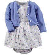 Baby Girl Cardigan Romper Dress Bodysuit 2 Pieces Clothing Vestidos Baby Girl Princess Cute Romper Baby Dress