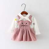 Baby Girl Bow Princess Dresses For Newborns 1 Year Birthday Party and Wedding Dress Fashion Infant Spring Autumn Outfit Clothing