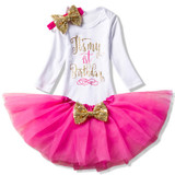 Baby Girl 1st Birthday Outfits Brand Baby Tutu Dresses Toddler Girl Baptism Clothes Christmas One Year Little Baby Clothing