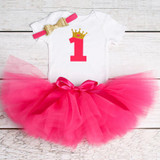 Baby Girl 1st Birthday Outfit Princess Dress Newborn Kids Clothes Tutu Party Clothing Christmas Dresses For Toddlers Christening