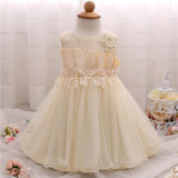 Baby Girl 1 Year Birthday Outfits Lace Princess Girls Clothes Flowers Girl Christening Gown Baby Dresses For Girl Party Vestido