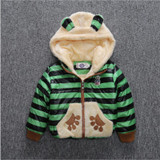 Baby Fshion Snow Wear Children Winter Warm Long Sleeve Clothes Boys Girls Cotton Clothes Fashion Stripped Clothing for Baby
