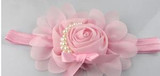 Baby Flower Headband White pearl Solid Color Girl Children Infant Baby Hairband Hair Accessories For Girls Princess Hairband