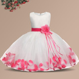 Baby Flower Girl Dress Children Christening Gown Baptism Clothes Newborn Baby Girl Birthday Dress Infant Party Dresses Wear