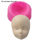 Baby face girl Head chocolate silicone mold for cake decorating tools Polymer Clay Resin Candy Fimo Super Sculpey F0929