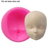 Baby face girl Head chocolate silicone mold for cake decorating tools Polymer Clay Resin Candy Fimo Super Sculpey F0929
