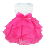 Baby Elegant Infant Girls Flower Dresses Long Wedding Bridesmaid Toddler Dress Pageant Bridal Formal Party Dress Baby Tutu Dress