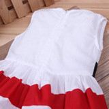 Baby Dresses 2017 Cute Princess Party Wedding Girls Dress Sleeveless Flower Striped Toddler Infant Tutu Dress Baby Girl Clothing