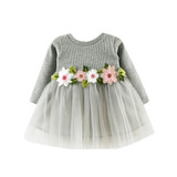Baby dress Girls Dress Floral Cute Baby Girl Floral Tutu Long Sleeve Princess Dress Toddler clothes girls clothing kids