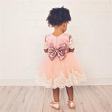 Baby Dress for Girl Party Wedding Baptism Dress Baby Girl First Birthday Outfit Lace Toddler Girl Christening Gown Bebes 2 Years