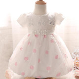 Baby Dress For Girl Children's Costume For Kids Party Wear Lace Christening Gowns Baptism Clothes Girl First Birthday Outfits