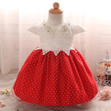Baby Dress For Girl Children's Costume For Kids Party Wear Lace Christening Gowns Baptism Clothes Girl First Birthday Outfits