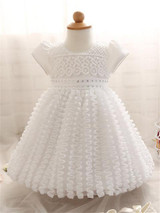 Baby Dress For Girl Children's Costume For Kids Party Wear Lace Christening Gowns Baptism Clothes Girl First Birthday Outfits