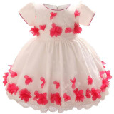 Baby Dress For Girl Children's Costume For Kids Party Wear Lace Christening Gowns Baptism Clothes Girl First Birthday Outfits