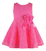 Baby Dress 2016 Cute Girl Dresses Princess Sleeveless Little Girls Dress Tutu Lace Flower Party Wedding Vestidos Baby Clothing