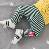 Baby Dispear Pants Girls High Waist Warm Pencil Pants Full Length 1st Fall Winter Boys Cotton Leggings Filles Kids Skinny Pants
