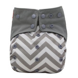 Baby Diaper Cover Charcoal Bamboo AIO Cloth Diapers Sewed Insert Baby Nappies Size Adjustable Reusable Pocket Diaper for Night