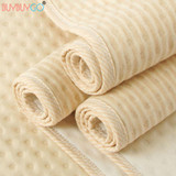 Baby Diaper Changing Mats 4 Layers Natural Colored Cotton Portable Nappy Changing Cover TPU Waterproof Washable Crib Change Pad