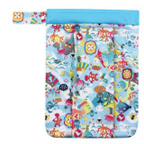 Baby Diaper Bags Printed Double Zippered Wet Dry Bag Waterproof Wet Cloth Backpack Reusable Diaper Bag for baby care