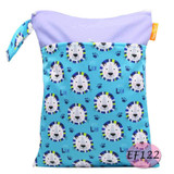 Baby Diaper Bag Printed Double Zippered Wet/Dry Bag Waterproof Wet Cloth Diaper Backpack Waterproof Reusable Land Diapers Bags
